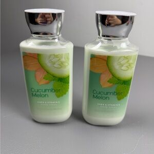 Bath & Body Works Cucumber Melon Body Lotion Set 8 oz 2 Pack New